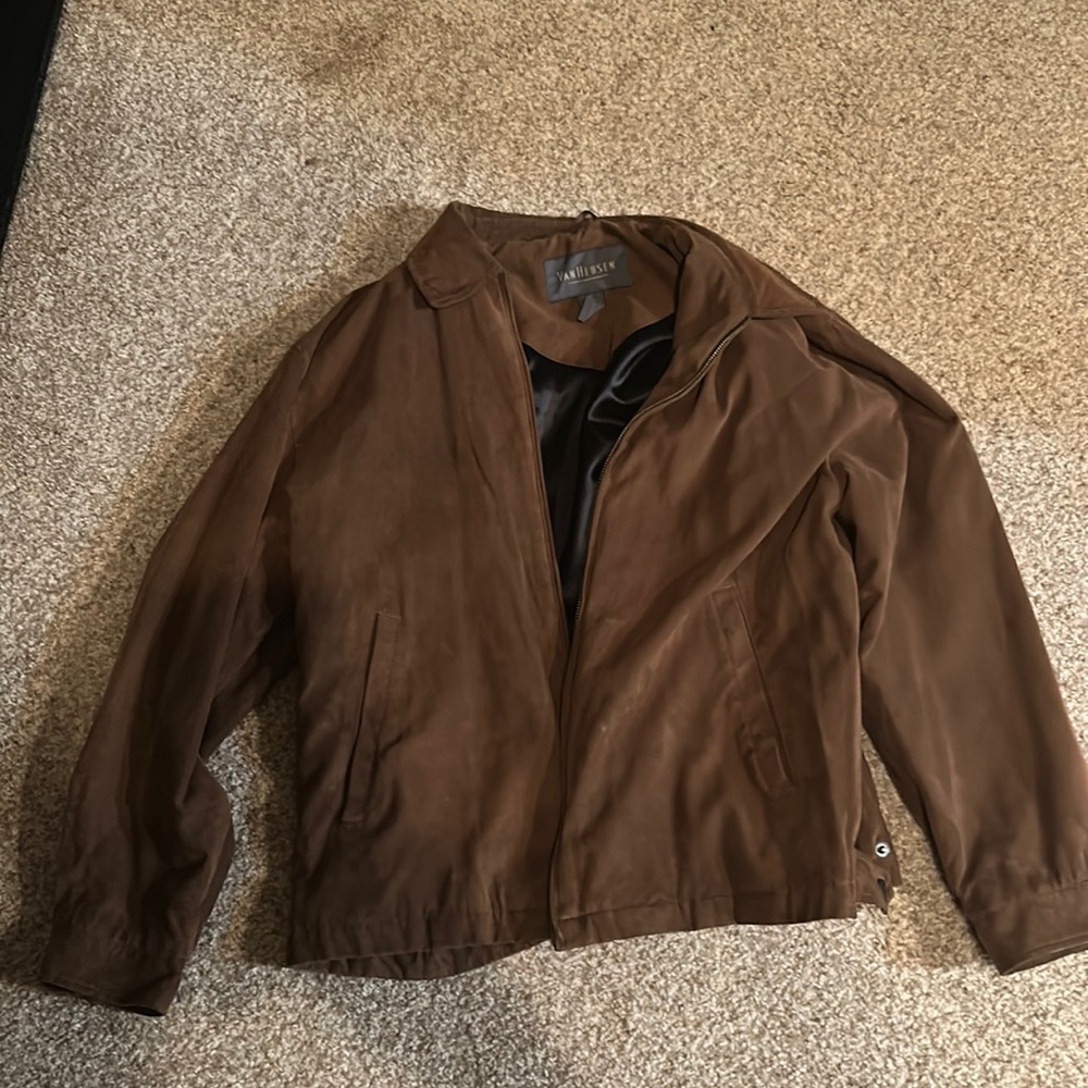 Van Heusen Brown Coat Size Medium